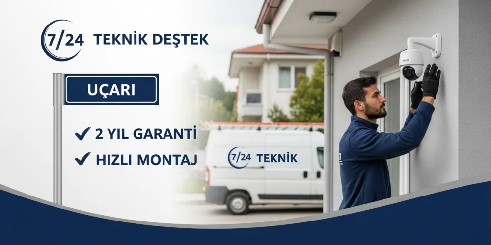Uçarı Güvenlik Kamera Sistemleri – Profesyonel Kurulum ve 7/24 Destek